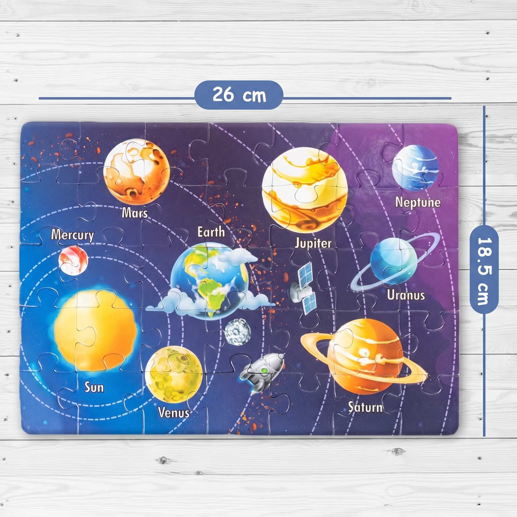 KidNzo 4-in-1 Space Explorer Jigsaw Puzzle Set | 140 Pieces (4 x