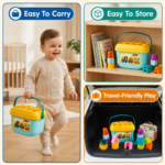KidNzo educational shape sorting cube gift for toddlers aged 18 months and above
