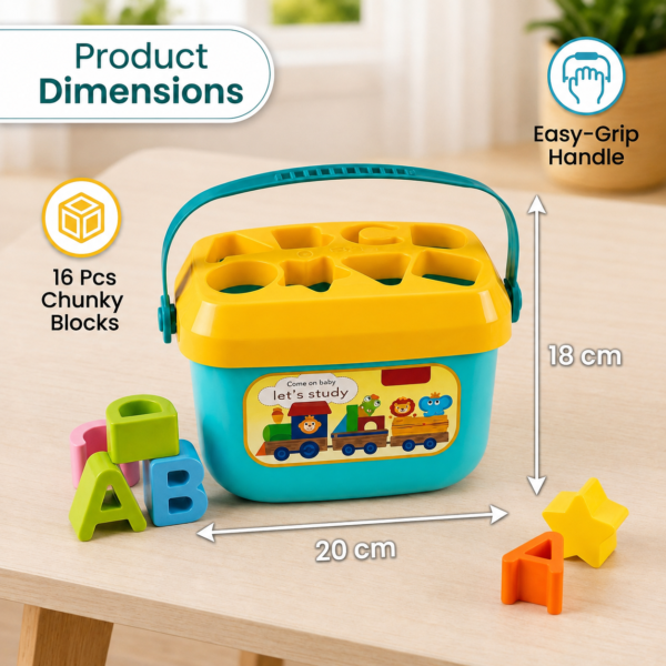 KidNzo shape matching toy for developing fine motor skills and hand eye coordination