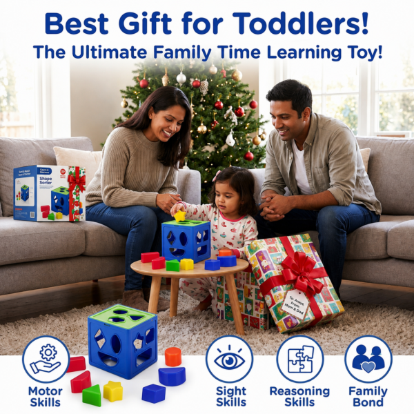KidNzo educational shape sorting activity for children 18 months and above