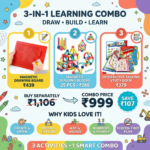 KidNzo 3-in-1 educational toys combo with ₹999 combo price and learning benefits