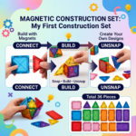 KidNzo magnetic building toy with build snap and unsnap construction play