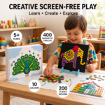 KidNzo Magnetic Puzzles Circles educational screen-free activity toy for kids aged 5 years and above