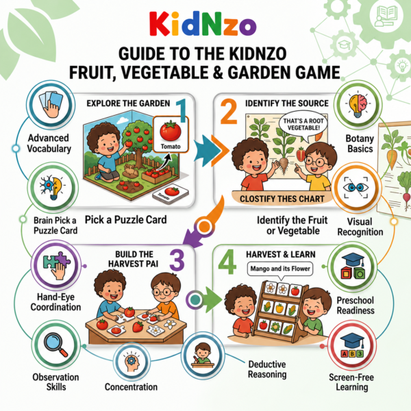 Skills developed using KidNzo educational puzzle