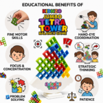 KidNzo Tetra Tower Educational Balance Game for Focus and Coordination