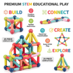 magnetic building sticks STEM toy for kids