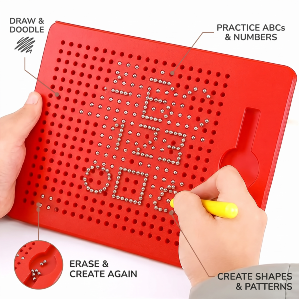 magnetic drawing board for kids with writing and drawing activity