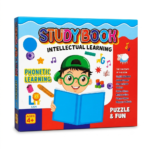 Interactive Study Book intellectual learning book for kids age 4+ with phonetic learning and puzzle activities