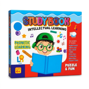 Interactive Study Book intellectual learning book for kids age 4+ with phonetic learning and puzzle activities